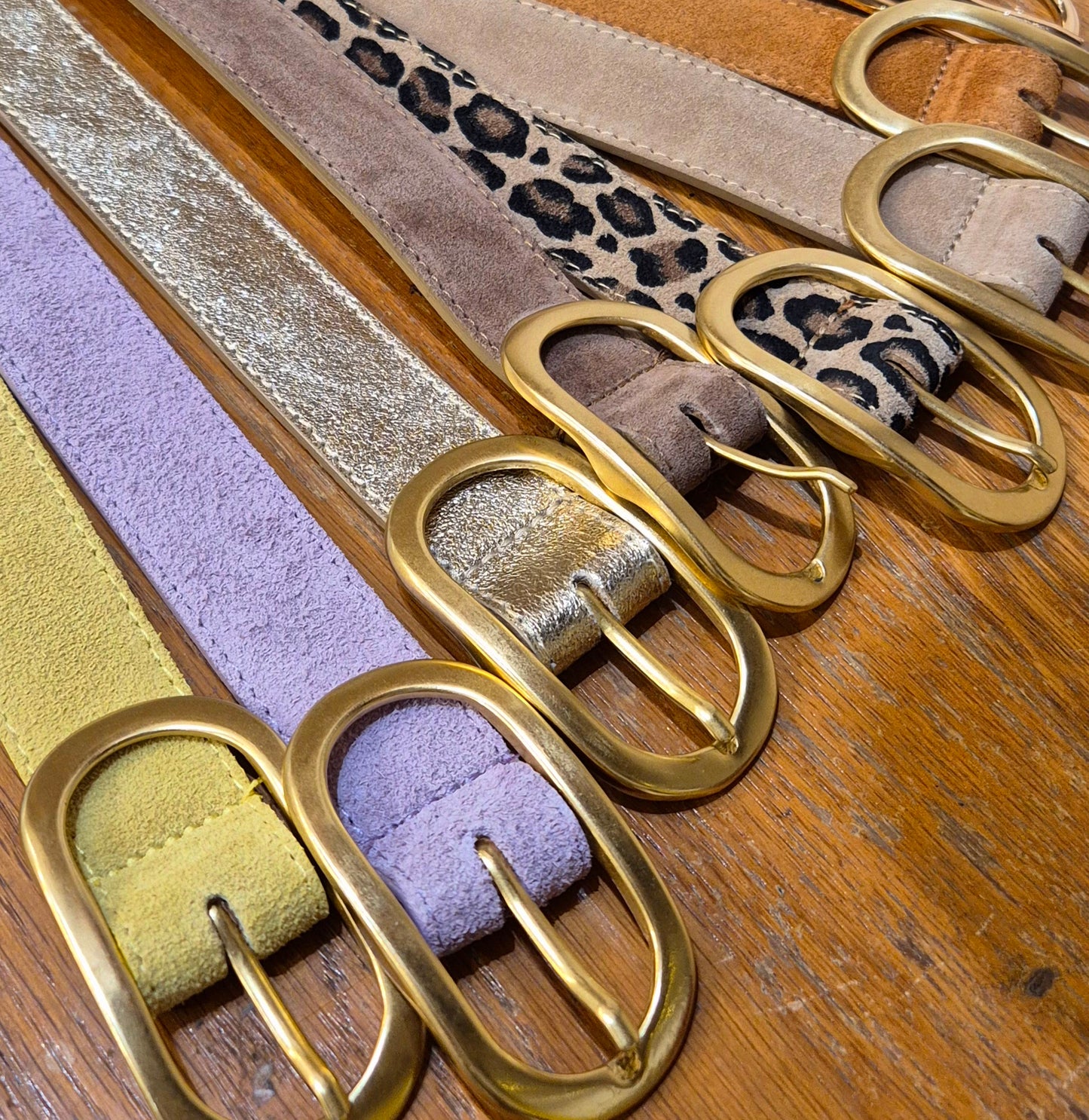 Ceinture cuir / diff coloris