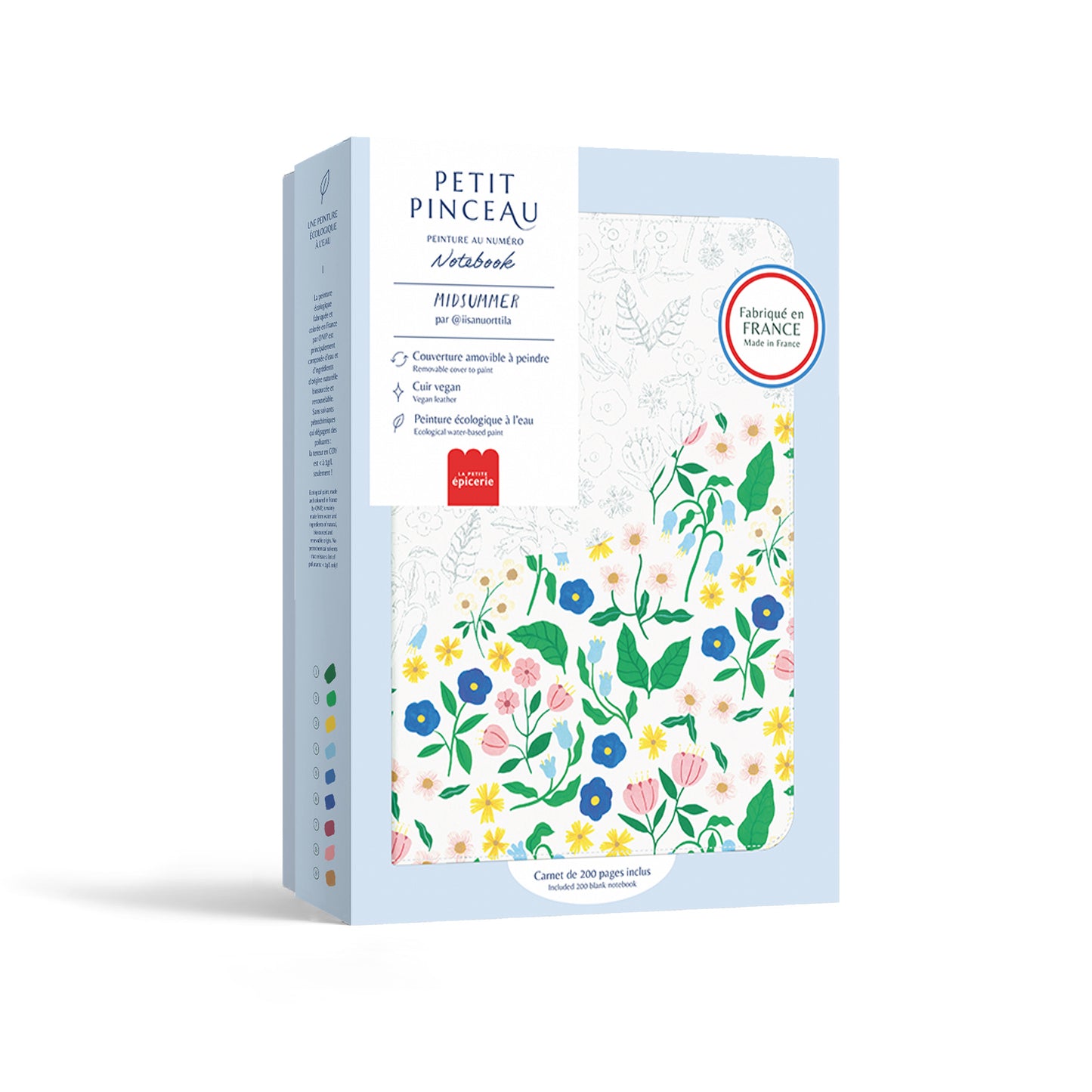 peinture au numéro Carnet et sa couverture Midsummer