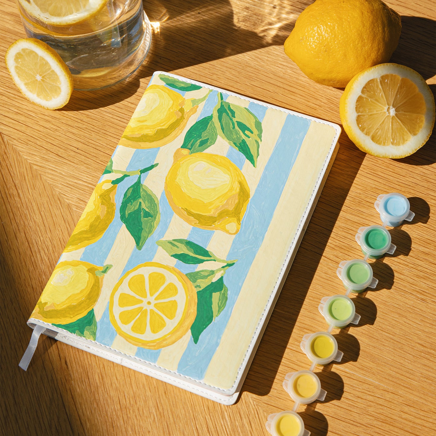 peinture au numéro Carnet et sa couverture Citron