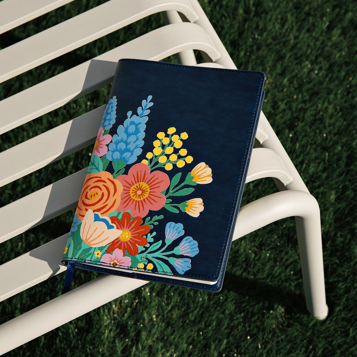 peinture au numéro Carnet et sa couverture Le bouquet