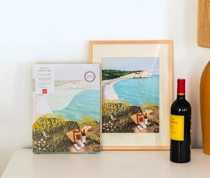 Coffret peinture au numéro Etretat