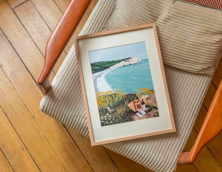 Coffret peinture au numéro Etretat