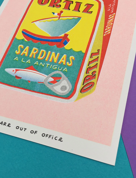 affichette art risographie Ortiz