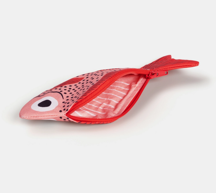 Trousse poisson balayeur rose waterproof