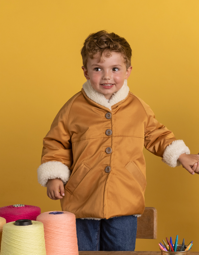 Parka MIXTE fourrée imperméable KIDS / Caramel ou Bordeaux