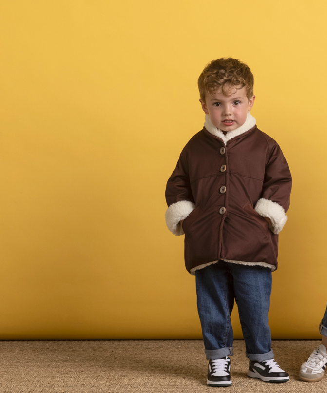 Parka MIXTE fourrée imperméable KIDS / Caramel ou Bordeaux