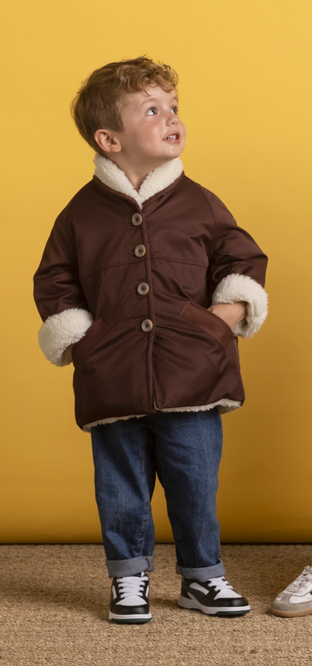 Parka MIXTE fourrée imperméable KIDS / Caramel ou Bordeaux