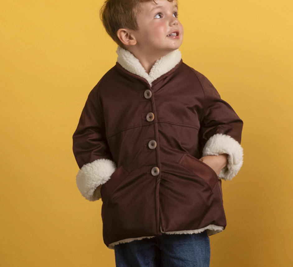 Parka MIXTE fourrée imperméable KIDS / Caramel ou Bordeaux