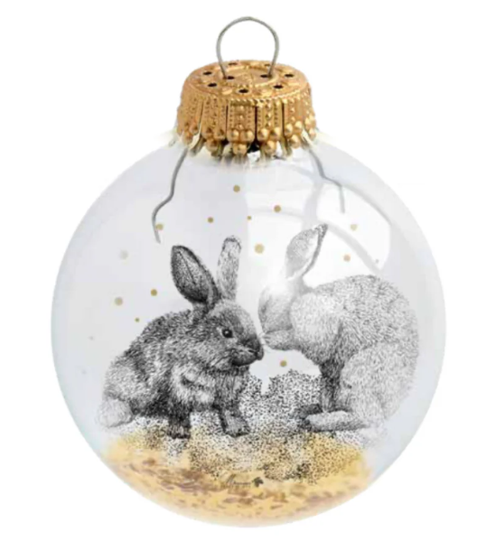Boules de Noël Les petits lapins