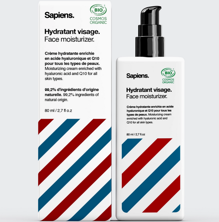 crème hydratante visage & barbe Sapiens 80 ML RESTOCK EN COURS