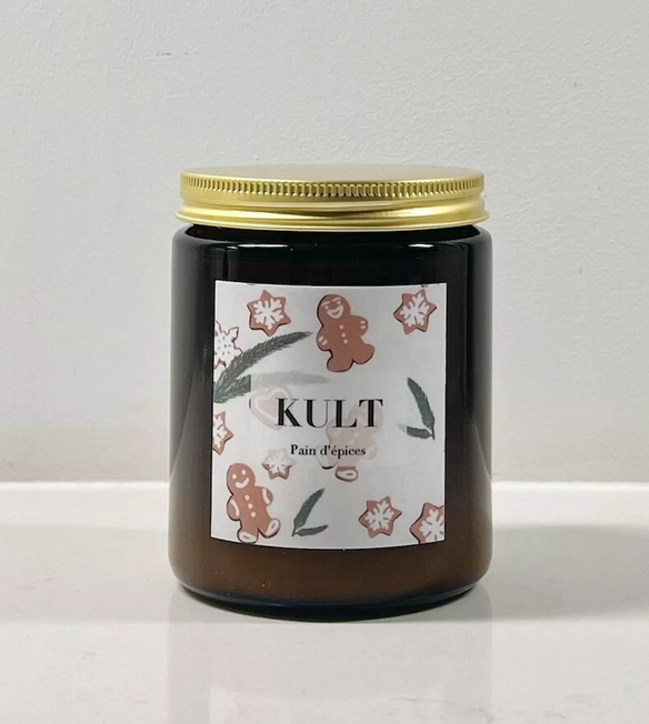 BOUGIE DE NOËL PAIN D'ÉPICES