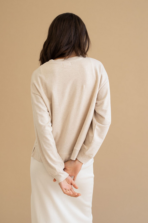Sweat Les coquillages beige