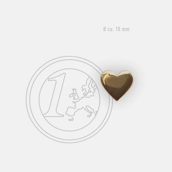 Mini pin's sur carte coeur amore