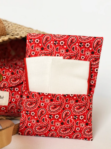 Pochette étui Bandana avec 2 mouchoirs lavables