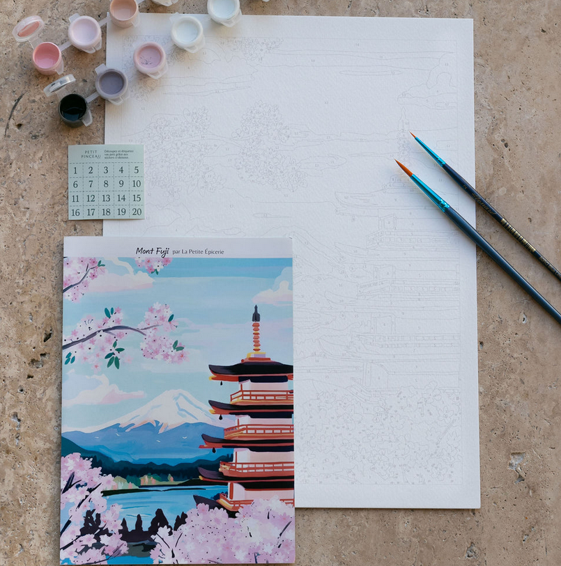 Coffret peinture au numéro Mont Fuji