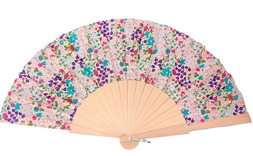 éventail liberty leurs 6 coloris