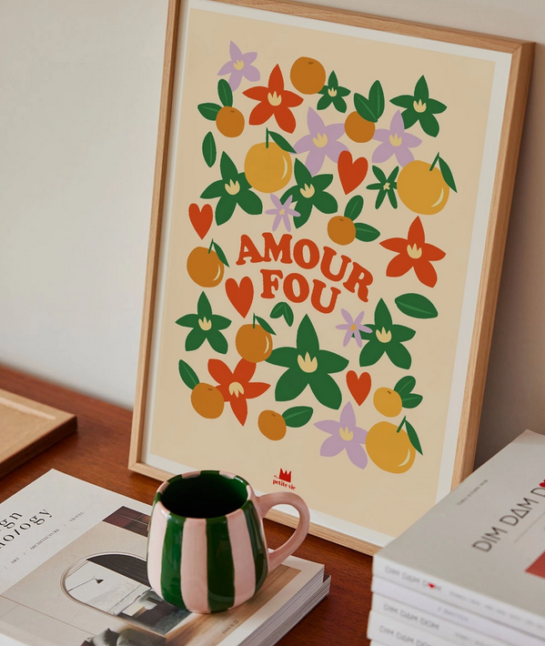 affiche 30x40cm Amour Fou