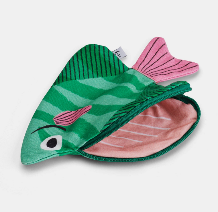 Trousse poisson lune vert