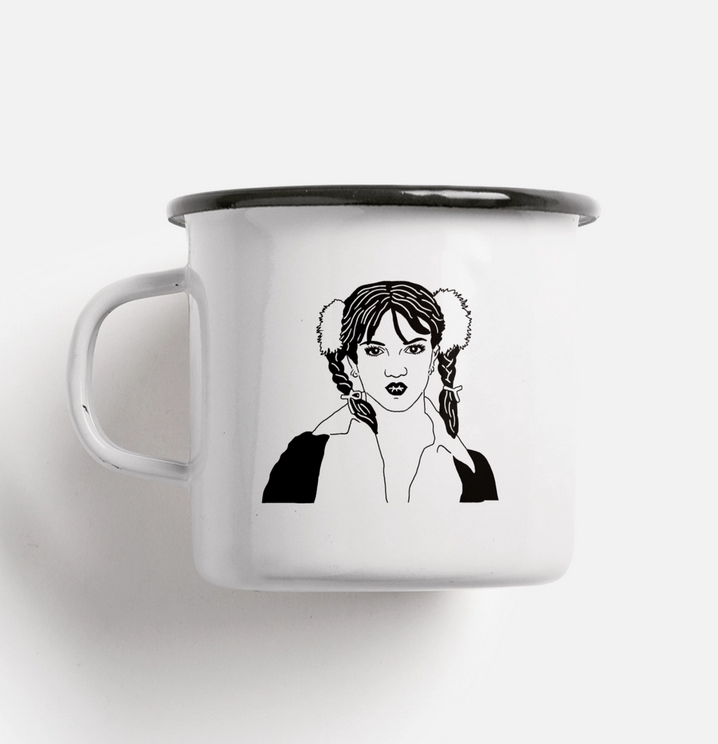 Tasse mug en acier émaillé Britney Coffee