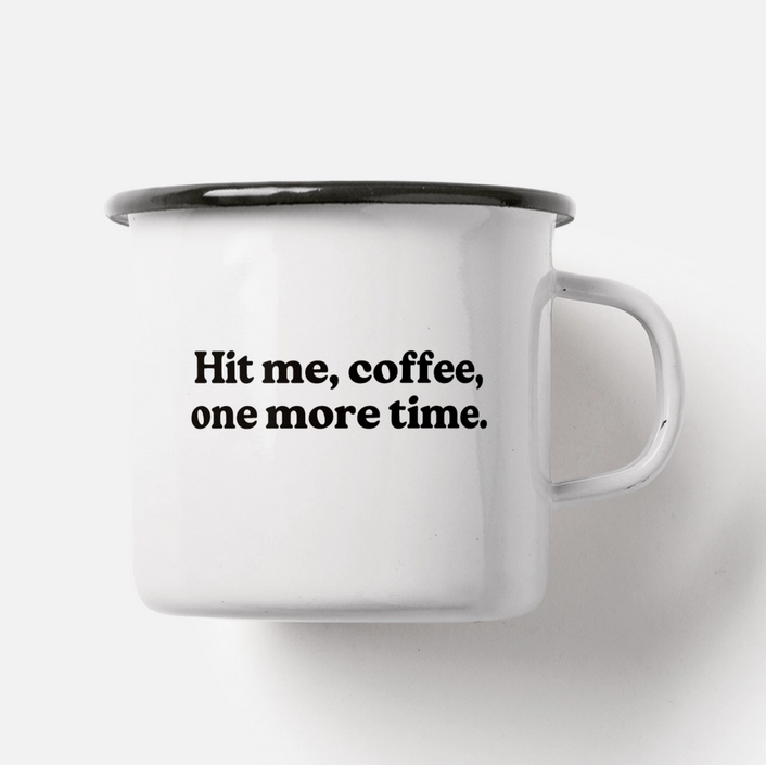 Tasse mug en acier émaillé Britney Coffee