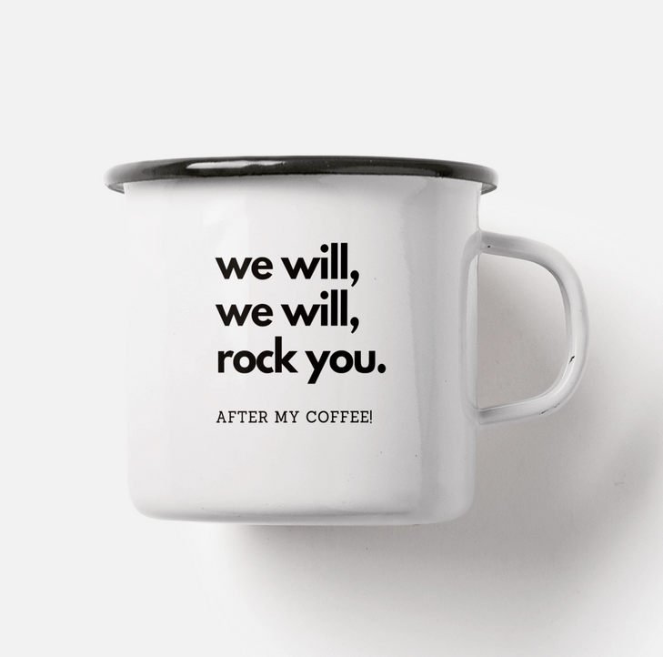 Tasse mug en acier émaillé Freddy Coffee