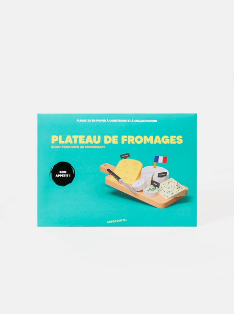 Kit assemblage papier 3D Plateau de fromages