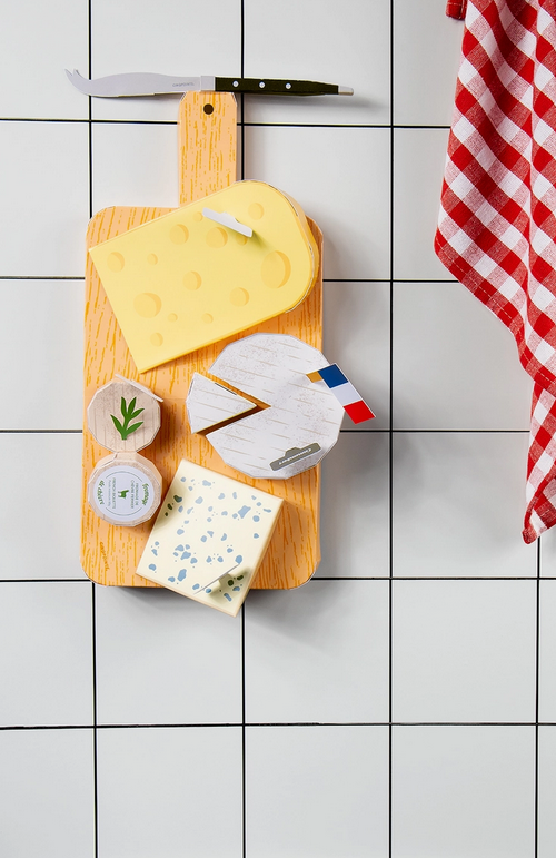 Kit assemblage papier 3D Plateau de fromages