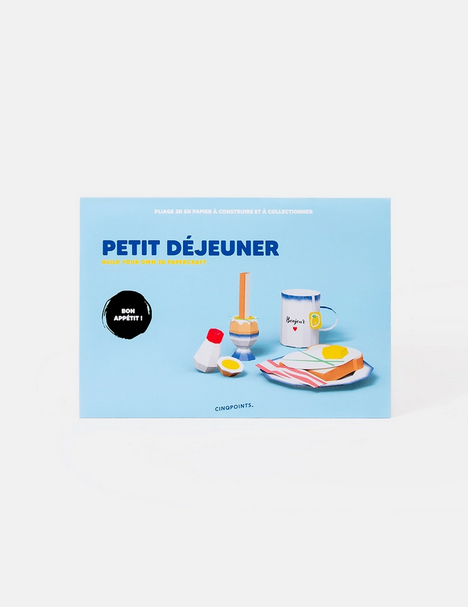 Kit assemblage papier 3D Petit déjeuner
