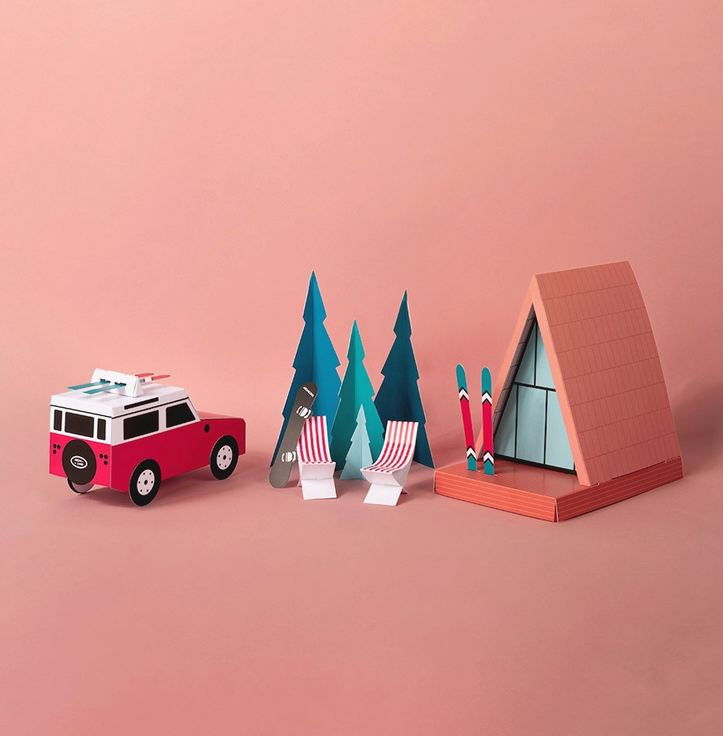 Kit assemblage papier Mont Blanc Grand modèle