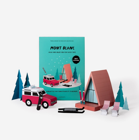 Kit assemblage papier Mont Blanc Grand modèle