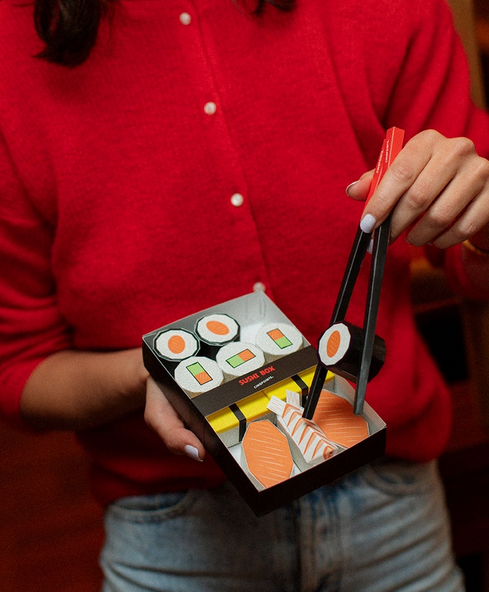 Kit assemblage papier 3D Sushis