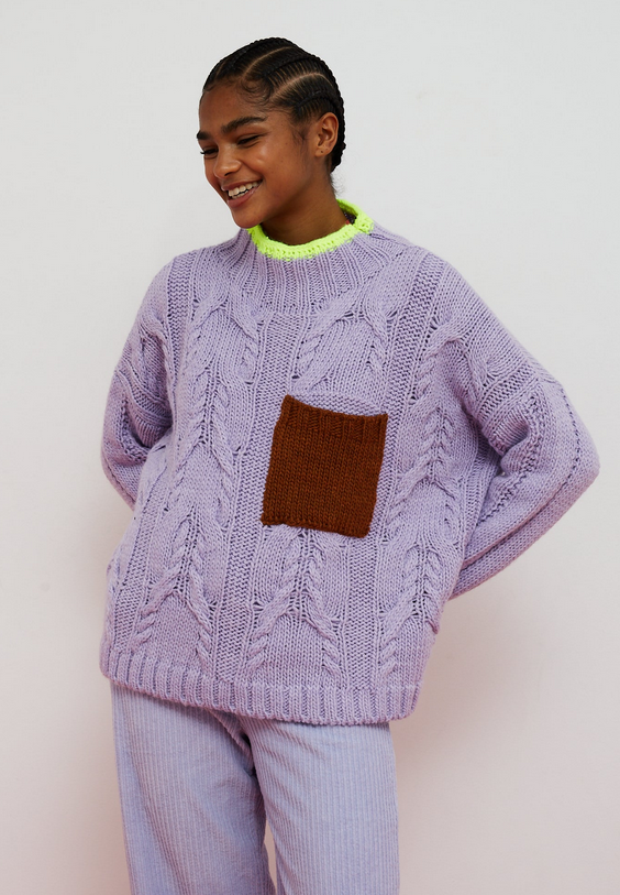 Pull Waffle lila