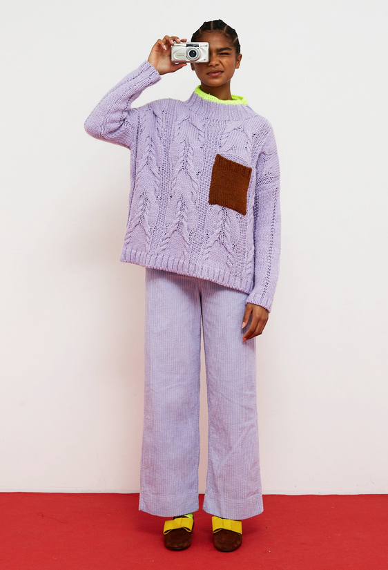 Pull Waffle lila