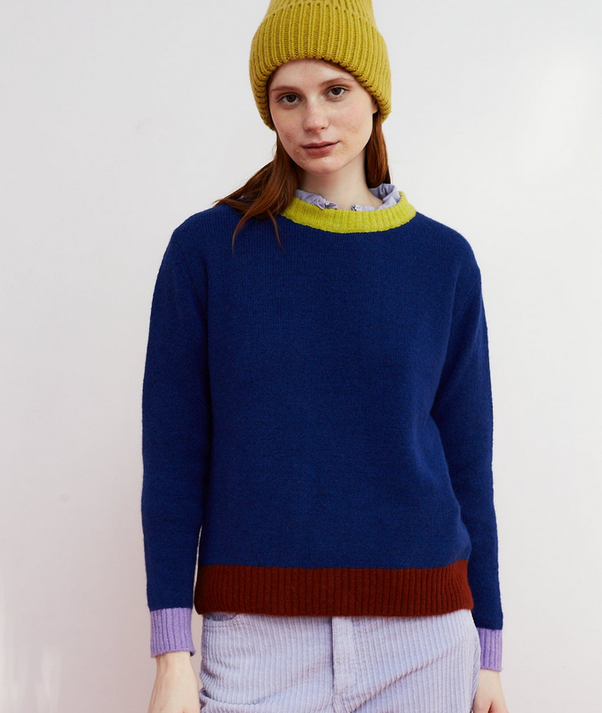 Pull Stockholm Bleu ou chocolat