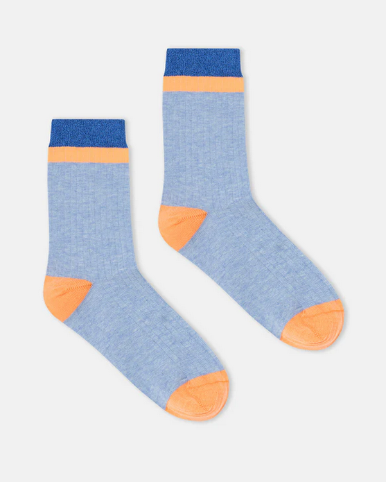 chaussettes colorbloc glitter / 4 COLORIS