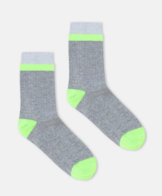chaussettes colorbloc glitter / 4 COLORIS