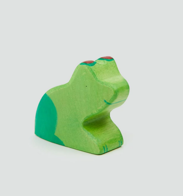 jouet grenouille en bois