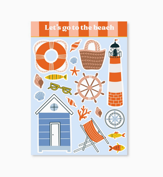 Planche stickers A6 Beach vibe