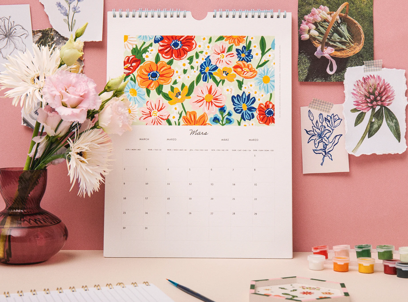 Calendrier 2026 peinture au numéro édition limitée