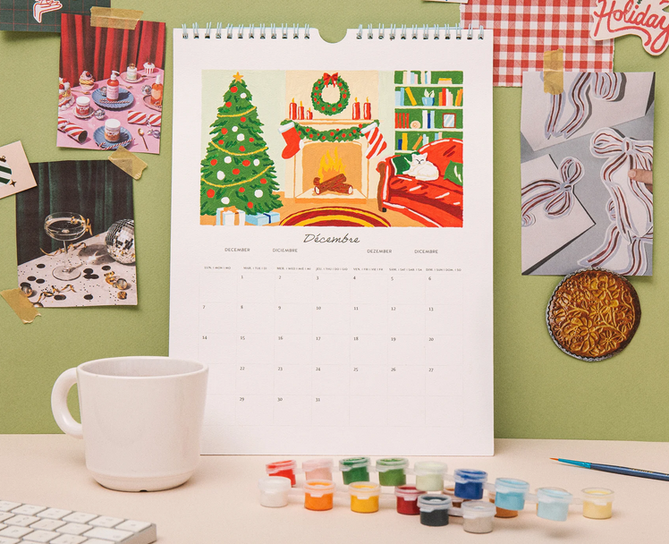Calendrier 2026 peinture au numéro édition limitée