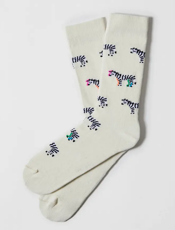 Chaussettes 36-40 Zèbres