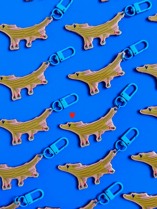 Porte-clé chien Jean-Mi fabriqué en France