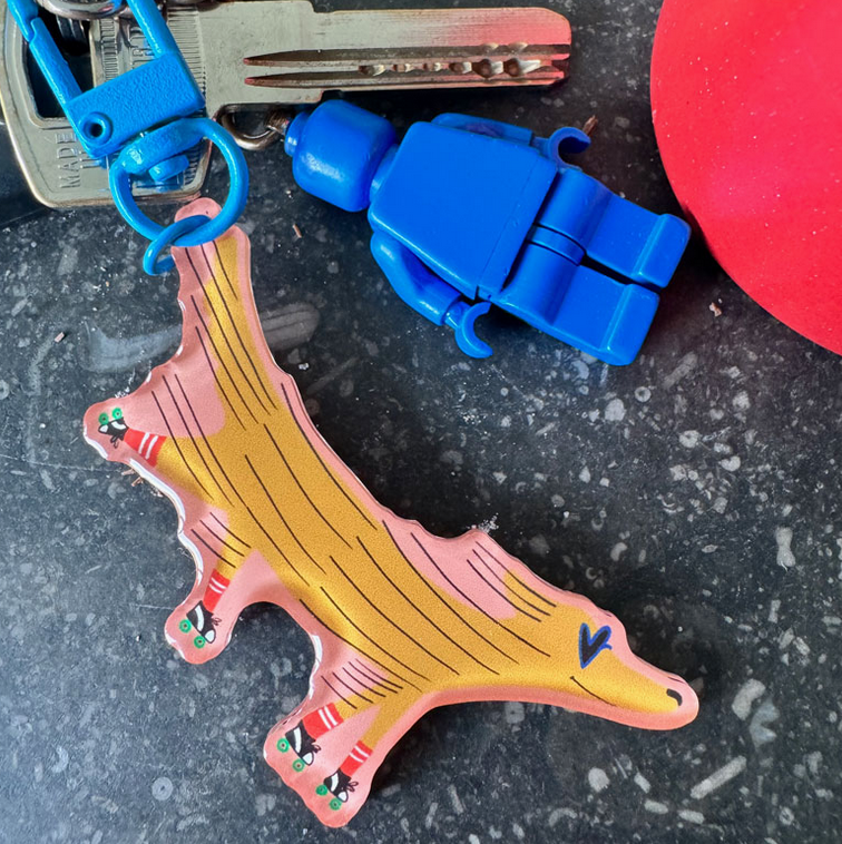 Porte-clé chien Jean-Mi fabriqué en France