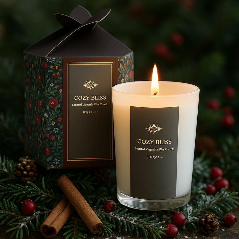 Bougie de noël Cozy Bliss