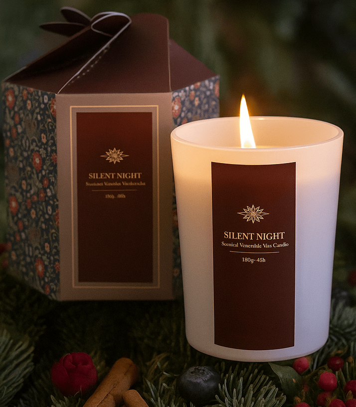 Bougie de noël Silent Night