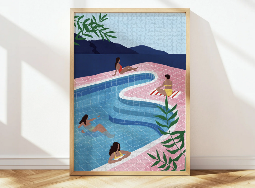 Puzzle 1000 pièces Pool Ladies fabriqué en France