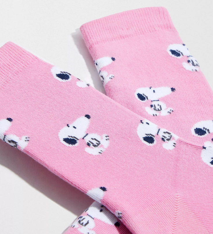 Chaussettes 36-40 Snoopy rose