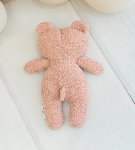 Ourson en peluche rose pastel