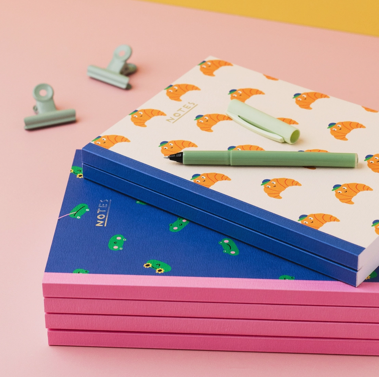 Carnet Grenouilles A5 - pages blanches