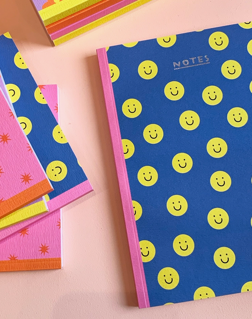 Carnet Smiley A5 - pages blanches